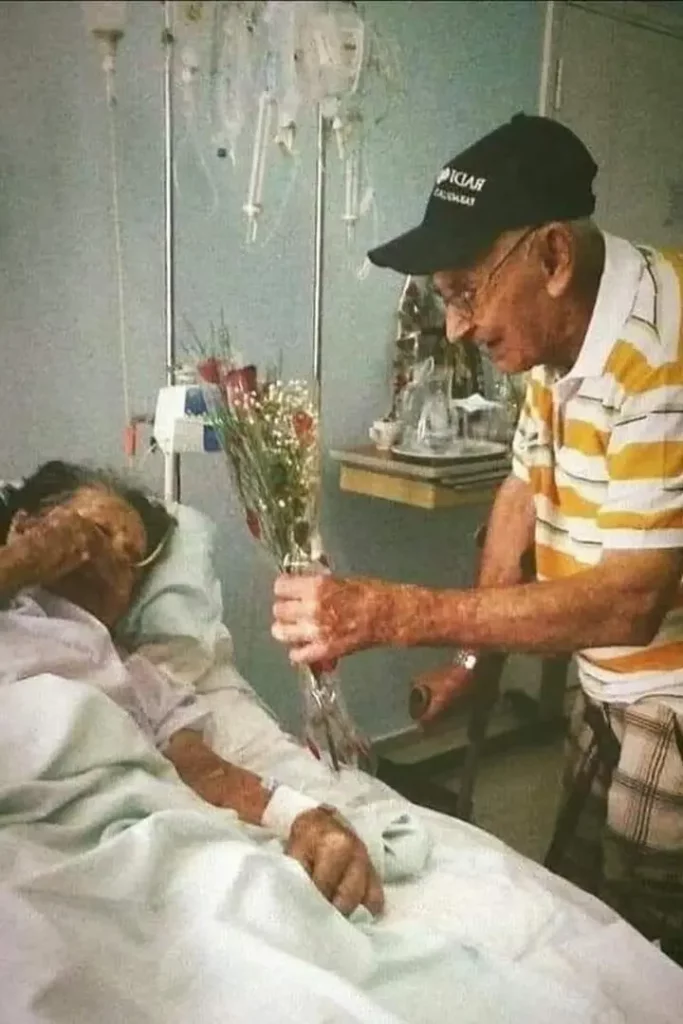 An 80-year-old man insists every morning on bringing his wife breakfast in the nursing home. When asked “Why is his wife in a retirement home?” He replied