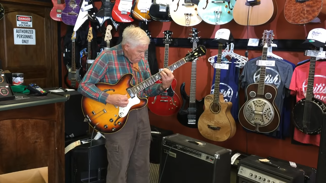 To everyone’s shock, an 81-year-old grandfather enters a guitar store, selects one of the instruments, and begins to play.