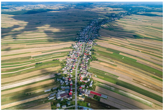 In this small community of 6,000 people, everyone lives on the same street.