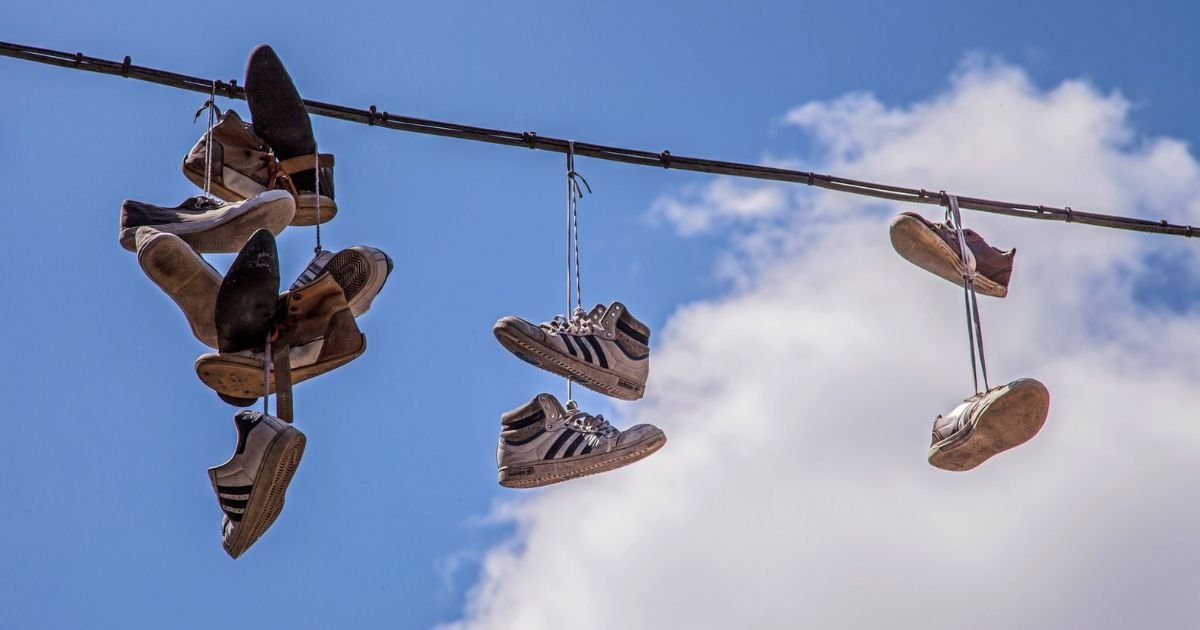 The Meaning Behind Shoes Strung Up On A Power Line