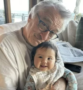 Robert De Niro released a rare photo of himself and his 10-month-old daughter, Gia.