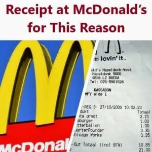 I Always Ask for a Receipt at McDonald’s for This Reason