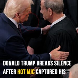 Donald Trumps hot mic reveals what he said to Justice Roberts Donald Trumps hot mic reveals what he said to Justice Roberts