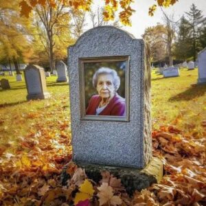 MY GRANDMOTHER ASKED ME TO CLEAN THE PHOTO ON HER HEADSTONE EXACTLY A YEAR AFTER HER DEATH—WHEN I REMOVED THE PHOTOGRAPH, I SCREAMED “THIS CAN’T BE!”