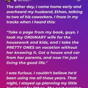 “I Overheard My Husband Insulting Me – His Payback Was Worse Than He Imagined” “I Overheard My Husband Insulting Me – His Payback Was Worse Than He Imagined”