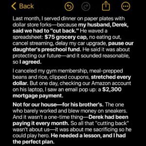 2/My Husband Gave Me a Budget for Groceries — Then I Found Out He Was Secretly Paying for His Brother’s Mortgage