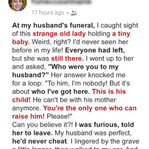 At Husband’s Funeral Wife Meets a Woman with His Baby in Her Arms – Story of the Day At Husband’s Funeral Wife Meets a Woman with His Baby in Her Arms – Story of the Day