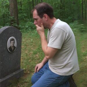 Man Stumbles upon a Headstone in the Woods and Sees His Childhood Photo on It Man Stumbles upon a Headstone in the Woods and Sees His Childhood Photo on It