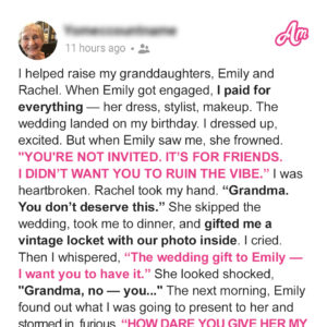 My Granddaughter Said Her Wedding Was ‘For Her Friends’ and Didn’t Invite Me…