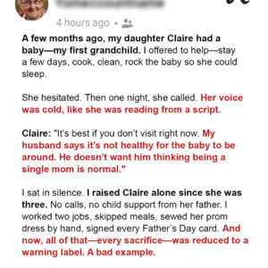 My Daughter Banned Me from Seeing My Grandchild Because Her Husband Doesn’t Want… My Daughter Banned Me from Seeing My Grandchild Because Her Husband Doesn’t Want…