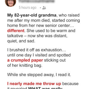 My Grandma Started Coming Home Sad from Her Senior Center – When I Found Out What My Grandma Started Coming Home Sad from Her Senior Center – When I Found Out What